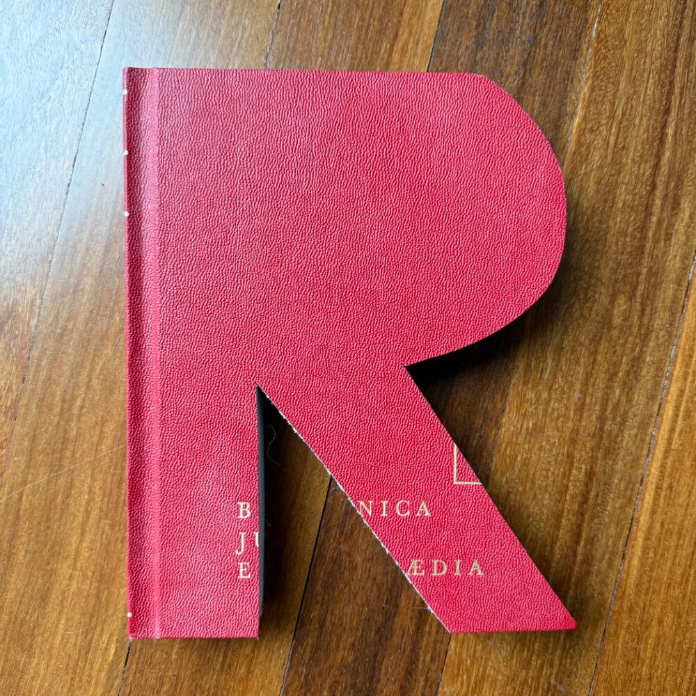 Vintage Book Monogram Letter - R